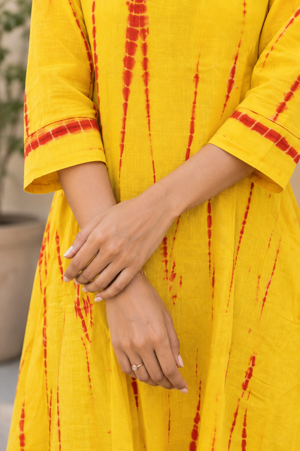 Sunshine Handmade Shibori A-Line Kurta