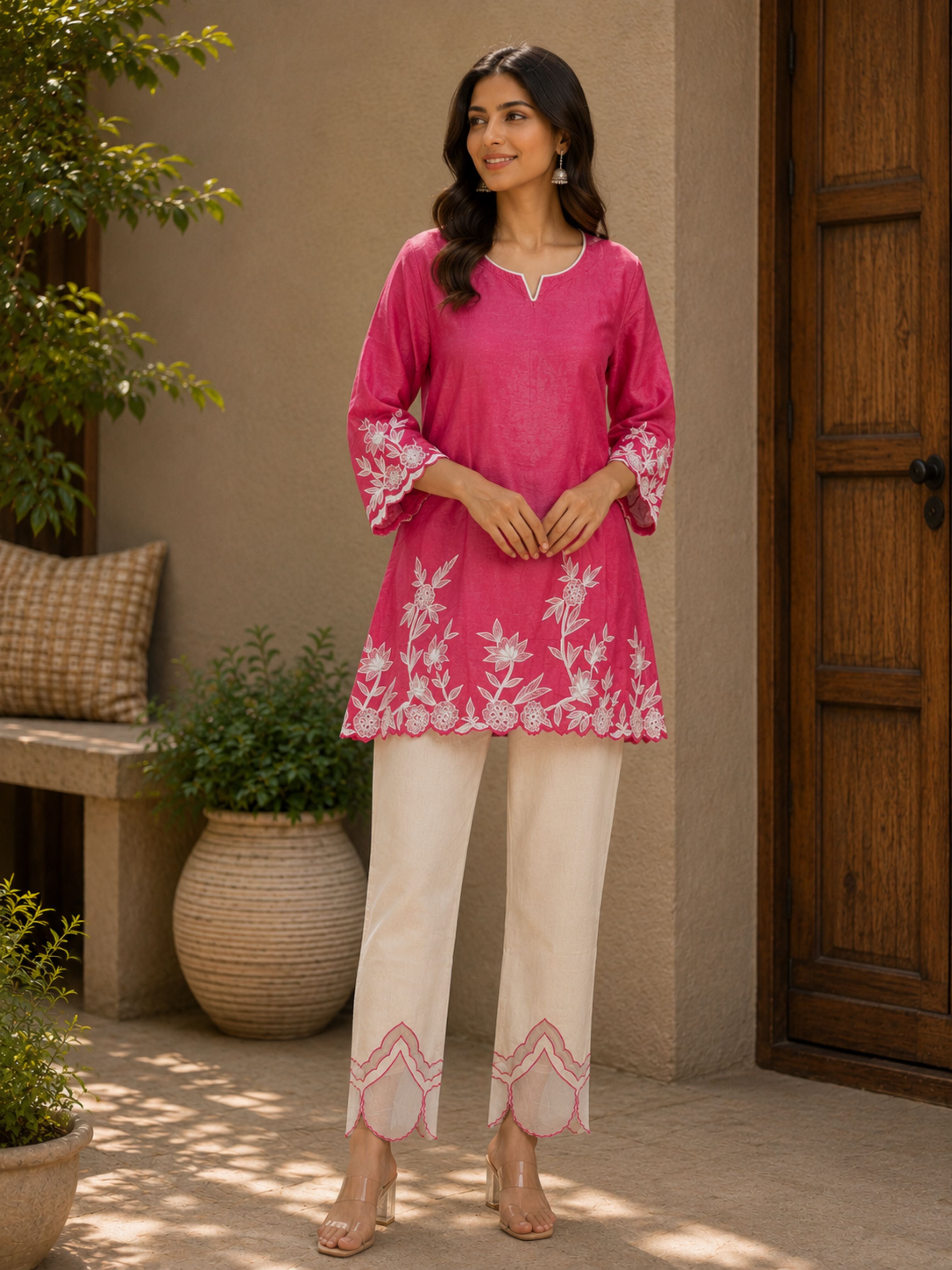 Pink Tunic Coord - 2 Piece